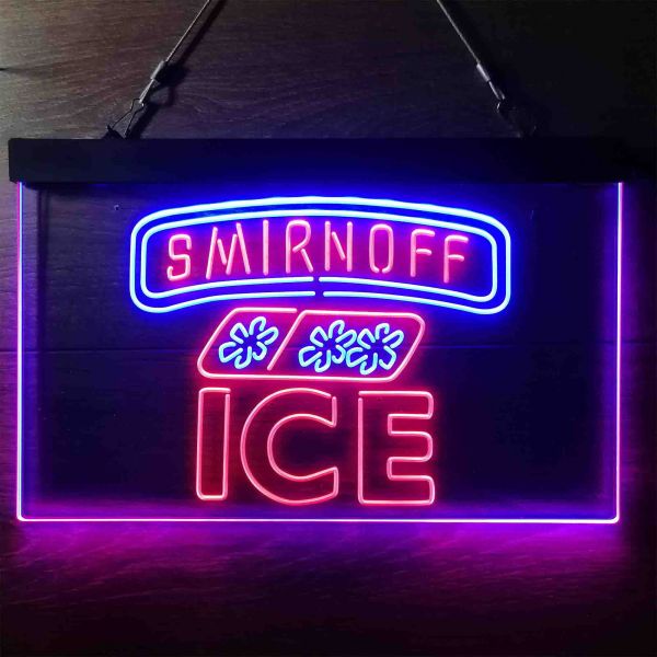Smirnoff Ice Ice Cube Dual LED Neon Light Sign